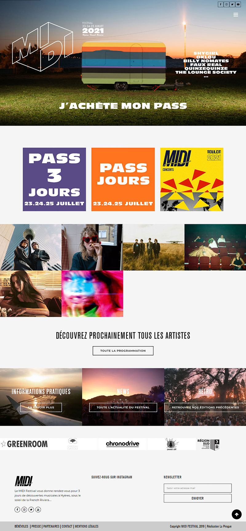 Site Internet - Midi Festival